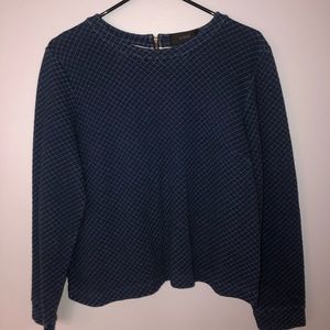 Jcrew quilted sweatshirt